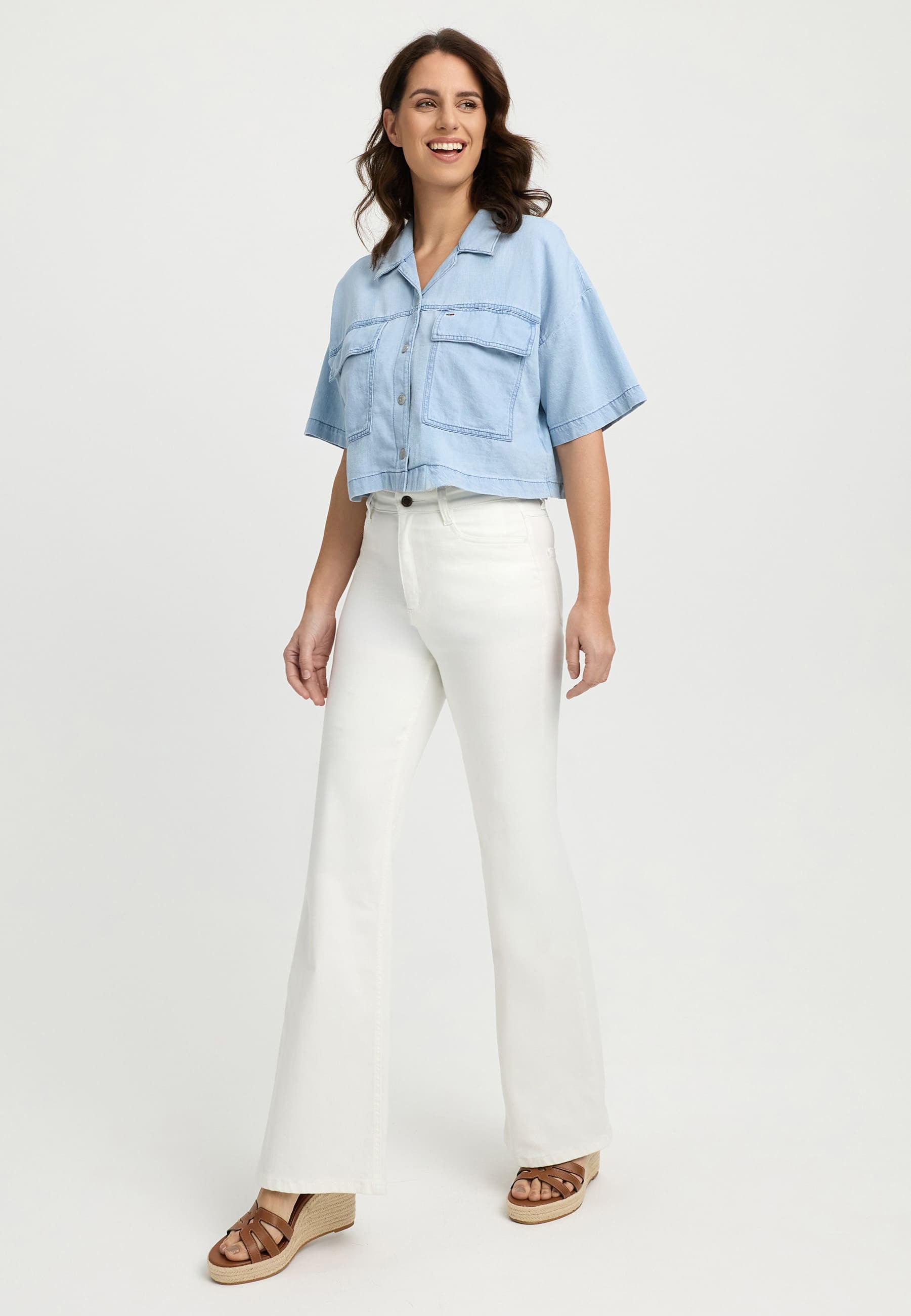 Flared - 105 White / 4 / 30 (77cm)