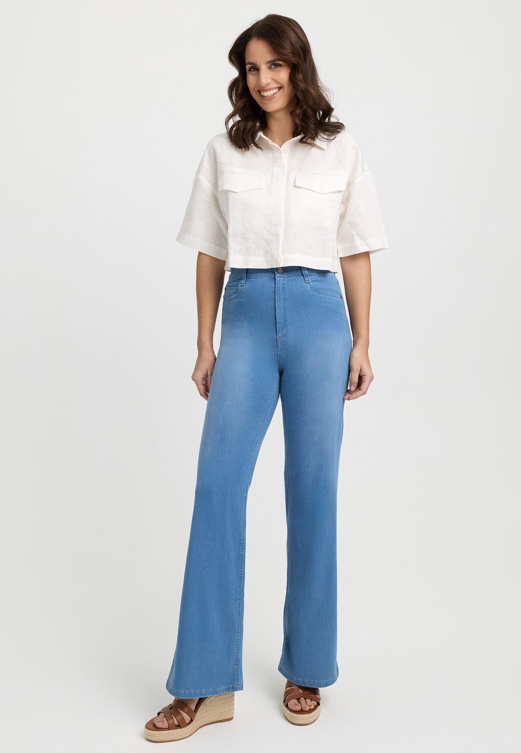 Flared - 340 Sea Blue / 4 / 30 (77cm)